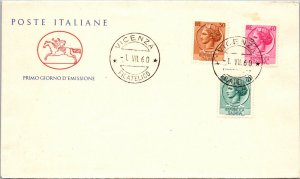 Italy FDC 1960 - 30c/40c Stamps - Vicenza - F29020