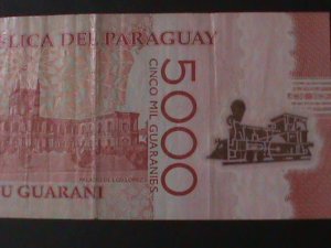 PARAGUAY-2016-CENTRAL BANK-$5000 GUARANIES-CIRULATED POLYMAR NOTE-VERY FINE