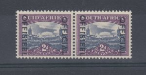 South West Africa 1950 2d Official Bi-Lingual Pair SG045 MNH JK135