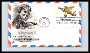 #UXC16 - Angel Weather Vane - Air Mail Post Card - Artcraft Cachet 18EV