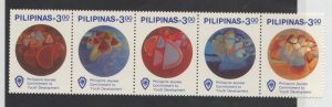 Philippines Scott #1734 Stamps - Mint NH Strips of 10 - Folded