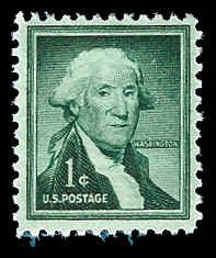 PCBstamps   US #1031 1c Washington, dry printing, MNH, (5)