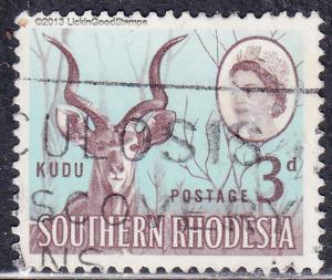 Southern Rhodesia 98 USED 1964 Wild Kudu