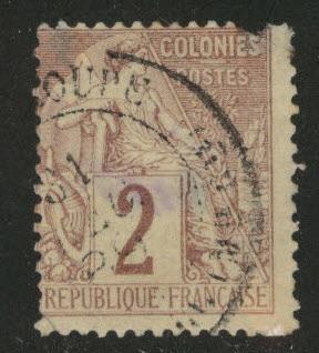 French Colonies Scott 47 Peace & Commerce isssue of 1881-86