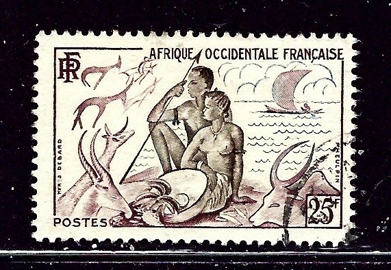 French West Africa 60 Used 1954 issue    (ap2704)