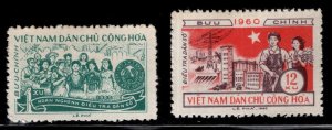 North Viet Nam Scott 116-117 Unused, NGAI stamp set 1960