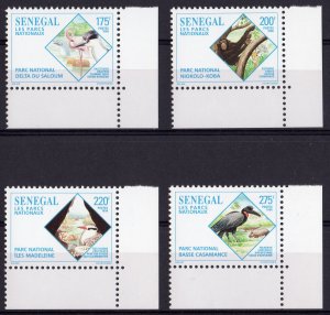 Senegal 1996 National Parks Birds Set (4) MNH Sc # 1209-1212