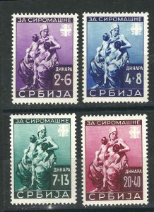 Serbia 2NB19-22 Mi 82-85 MLH F/VF 1942 MCV €40