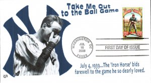 #4341 Take Me Out to the Ballgame QCR FDC