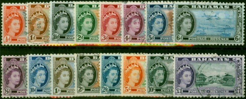 Bahamas 1954 Set of 16 SG201-216 Fine Used