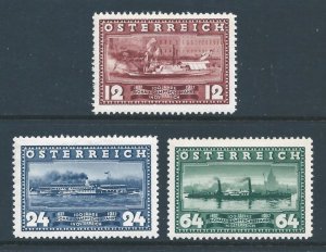 Austria #382-4 NH Danube Steamship Service Cent.