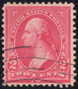 2c Washington 1899 Rose Carmine SC279Bc