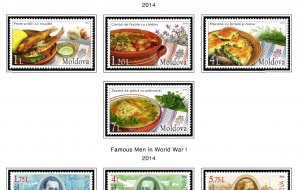 COLOR PRINTED MOLDOVA 2011-2020 STAMP ALBUM PAGES (52 illustrated pages)