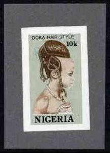 Nigeria 1987 Women's Hairstyles - imperf machine proof of...