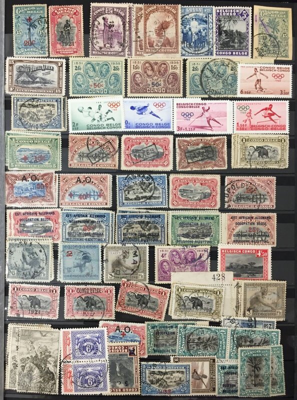 Botswana. Belg. Congo Malta Dominicana Dominica M&U Large SBK Lot(Ap1000)GM3264)