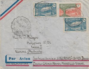 1937 Douala, Cameroun to Wein, Austria via Cotonou, Niamey & ... (57801)