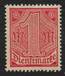 Germany #O10 1m Numeral ~ MNH