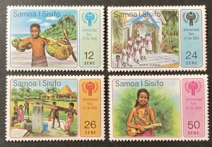 Samoa 1979 #499-502, International Year of the Child, MNH.