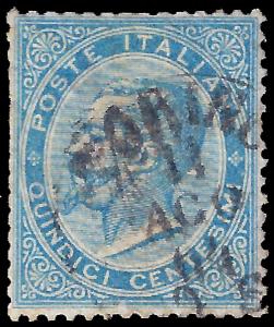 Italy 1863 Sc 24-33 less 28 used vg-vf