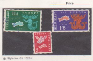 Great Britain Local HERM ISLAND - 3 Thumbnails 1962  (Europa) Used