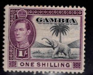 GAMBIA Scott 138 MH* KGVI Elephant stamp