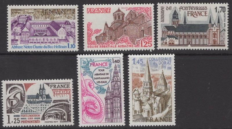 FRANCE SG2258/64 1978 TOURIST PUBLICITY MNH