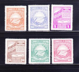 Bolivia 302-307 Set MH Various