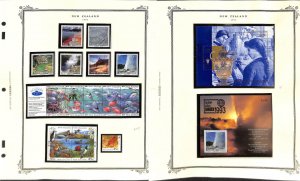 New Zealand Stamp Collection on 12 Scott Specialty Pages, 1993-1995 Mint NH (BU)