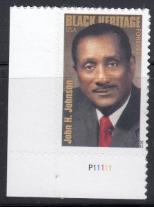 US 2012 Sc#4624 Black Heritage John H Johnson With plate # LL MNH**