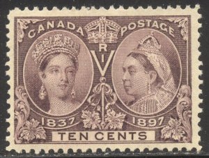 CANADA #57 Mint VF NH - 1897 10c Brown Violet, Jubilee