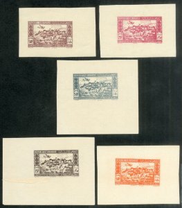 Lebanon Stamps # C82-6 MNH XF Trial Proofs Unused