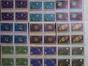 ALBANIA-1964-SC #777-785 PLANET-SOLAR SYSTEM AND ROCKET MNH  BLOCK OF-4 SET -VF