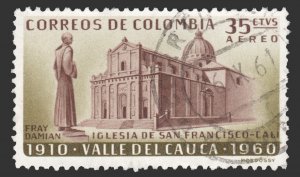 COLOMBIA YEAR 1961 AIRMAIL STAMP SCOTT # C397. USED. # 1