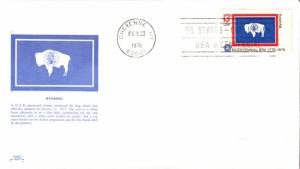 #1676 Wyoming State Flag Colonial FDC