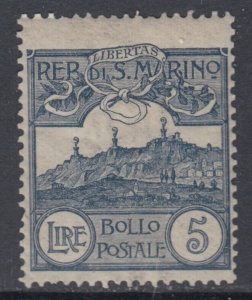 SAN MARINO - Sassone n.45 - cv 960$ - SUPER CENTERED  MH*