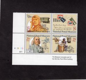 2782a National Postal Museum, MNH LL-PB/4, CV $2.50