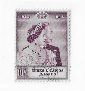 Turks & Caicos Sc #93 10sh  used VF