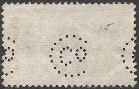 US Sc FA1 15c Certified Mail Used with Perfin -  C Co 