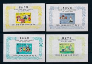 [33747] Korea 1969 Fable the liver of hare Souvenir Sheet MNH BL.291-94