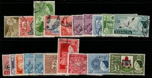 BERMUDA SG135/50 1953-62 DEFINITIVE SET FINE USED