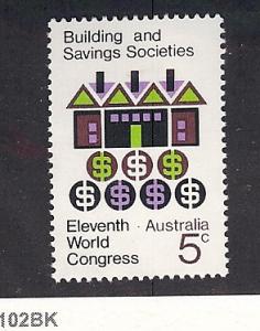 Australia, 444, Union of Building Societies Single MNH