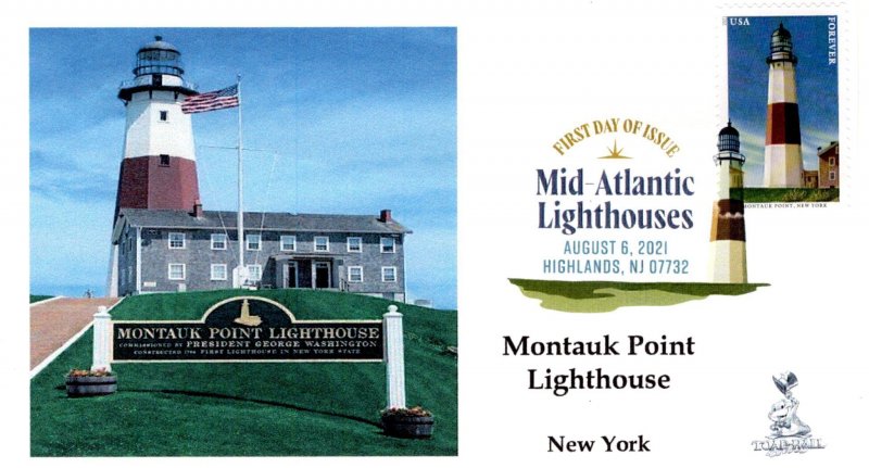 Mid-Atlantic Lighthouses #1 of 5 FDC w/ DCP