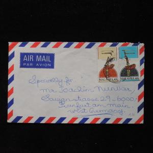 ZS-AC015 MALAYSIA - Folklore, Airmail From Serenbam To Frankfurt Germany Cover