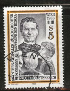 Austria Osterreich Scott 1418 Used 1988 stamp
