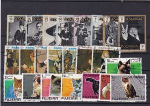 FUJEIRA - Nice Lot of Stamps - Please look at all photos - Free shipping in USA