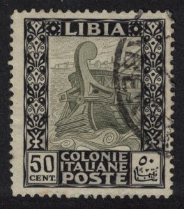 Libya Italian Colony Roman Ship 50 cent canc SG#55 MI#31