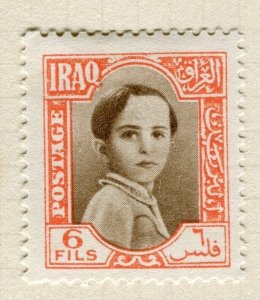 IRAQ; 1942 early Faisal issue fine Mint hinged 6f. value