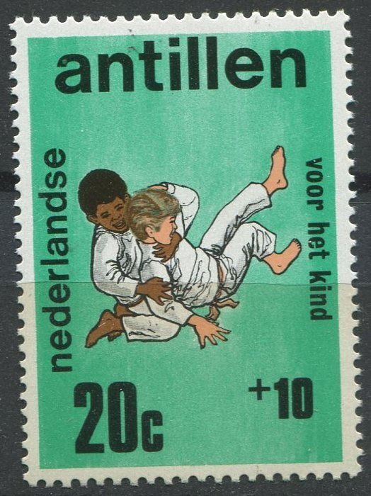 Netherlands Antilles Sc#B107 MNH, 20c+10c multi, Youth Welfare (1970) The Wor...