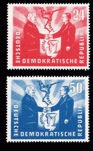 Germany, DDR 1951 Sc 80-81 MVLH VFEast German-Polish Friendship