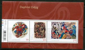 Canada #2437 mint souvenir sheet, Art